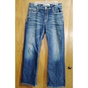 BKE Sz 32R Jeans TYLER Blue Denim L32" Cotton Blend Bootcut?? *READ